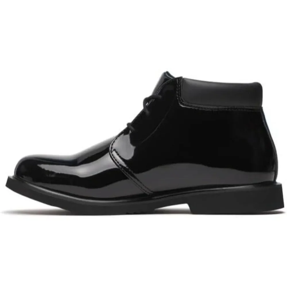 Thorogood Sz. 13M Mens Black Patent Leather Dress Ankle Boots Lace-Up Sole New‎